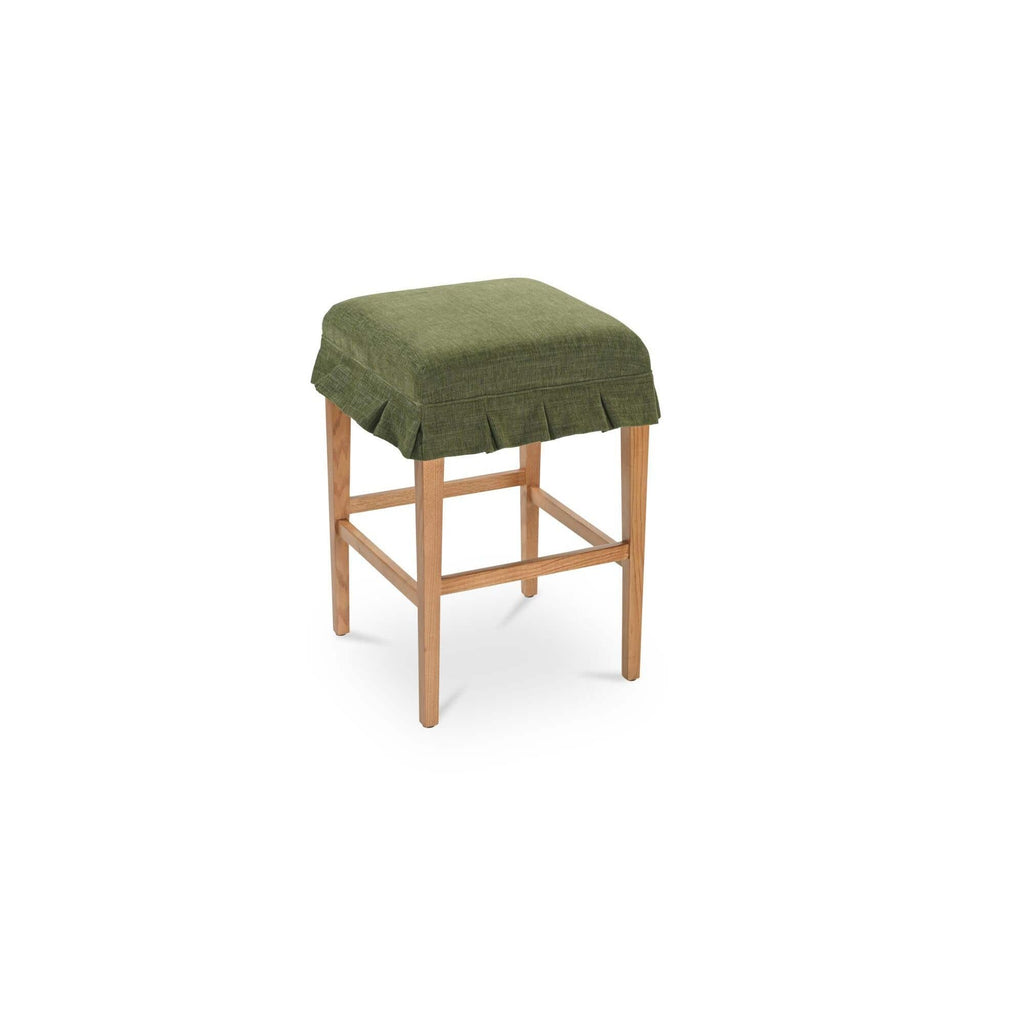 Tabouret de comptoir moderne en bois rembourré avec coussin pour salle à manger