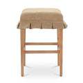Tabouret de comptoir moderne en bois rembourré avec coussin pour salle à manger