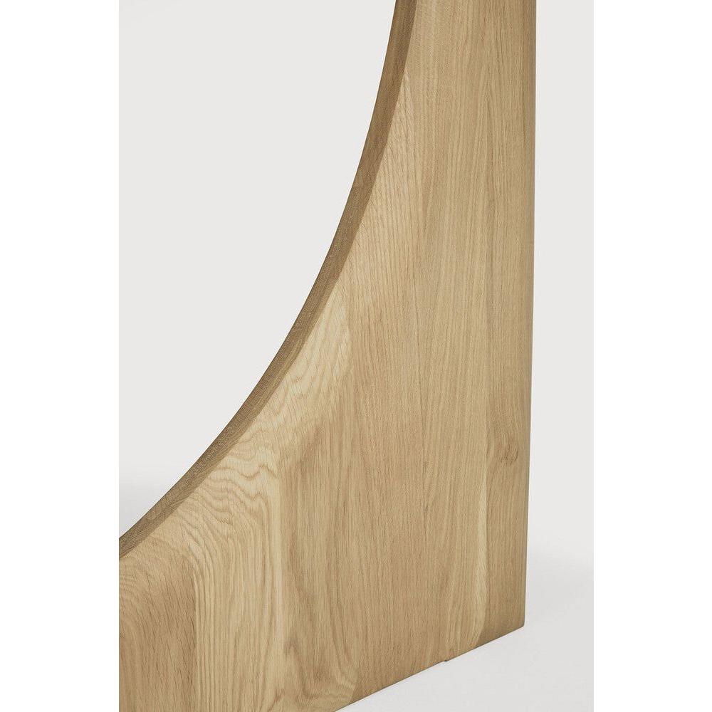 Table à Manger Ronde en Bois et Métal Moderne avec Piètement Géométrique pour Salle à Manger
