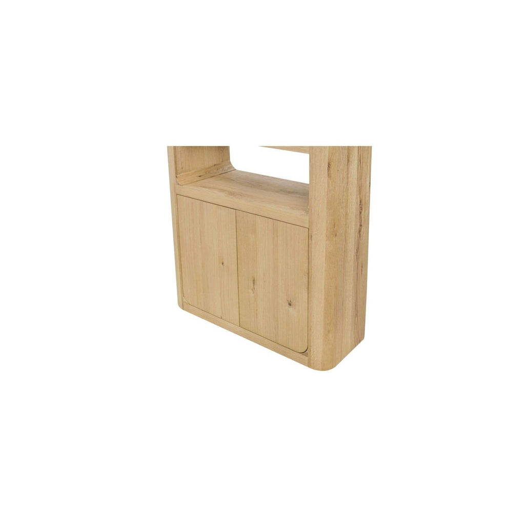 Meuble haut en bois moderne avec passe-câbles et étagère pour bureau à domicile