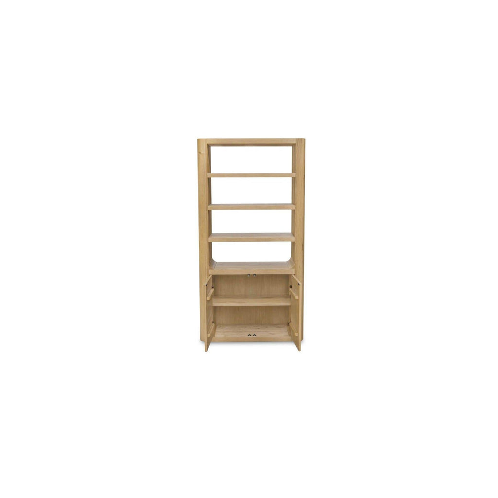 Meuble haut en bois moderne avec passe-câbles et étagère pour bureau à domicile