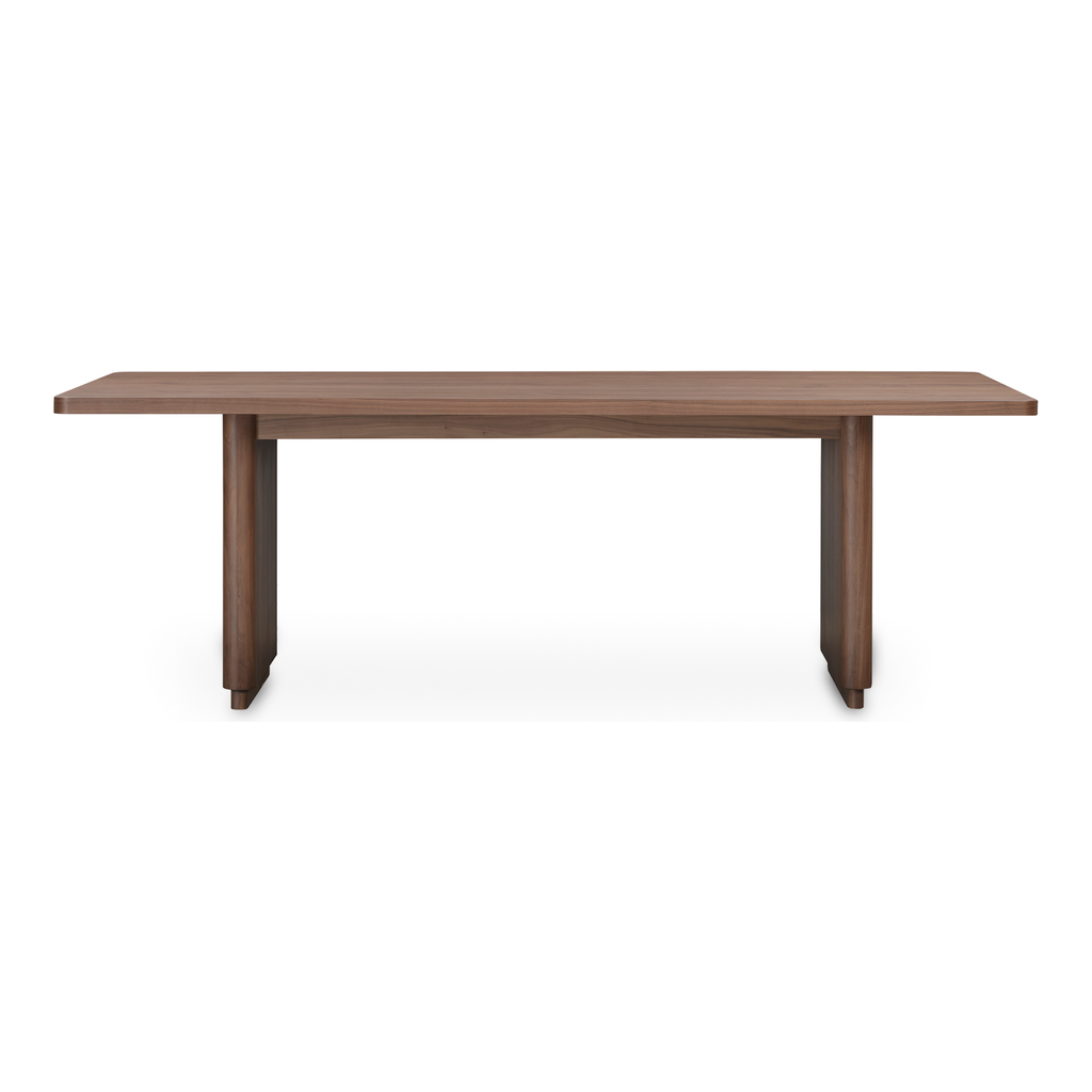Table à manger ronde moderne en bois avec piètement à pieds inclinés pour salle à manger