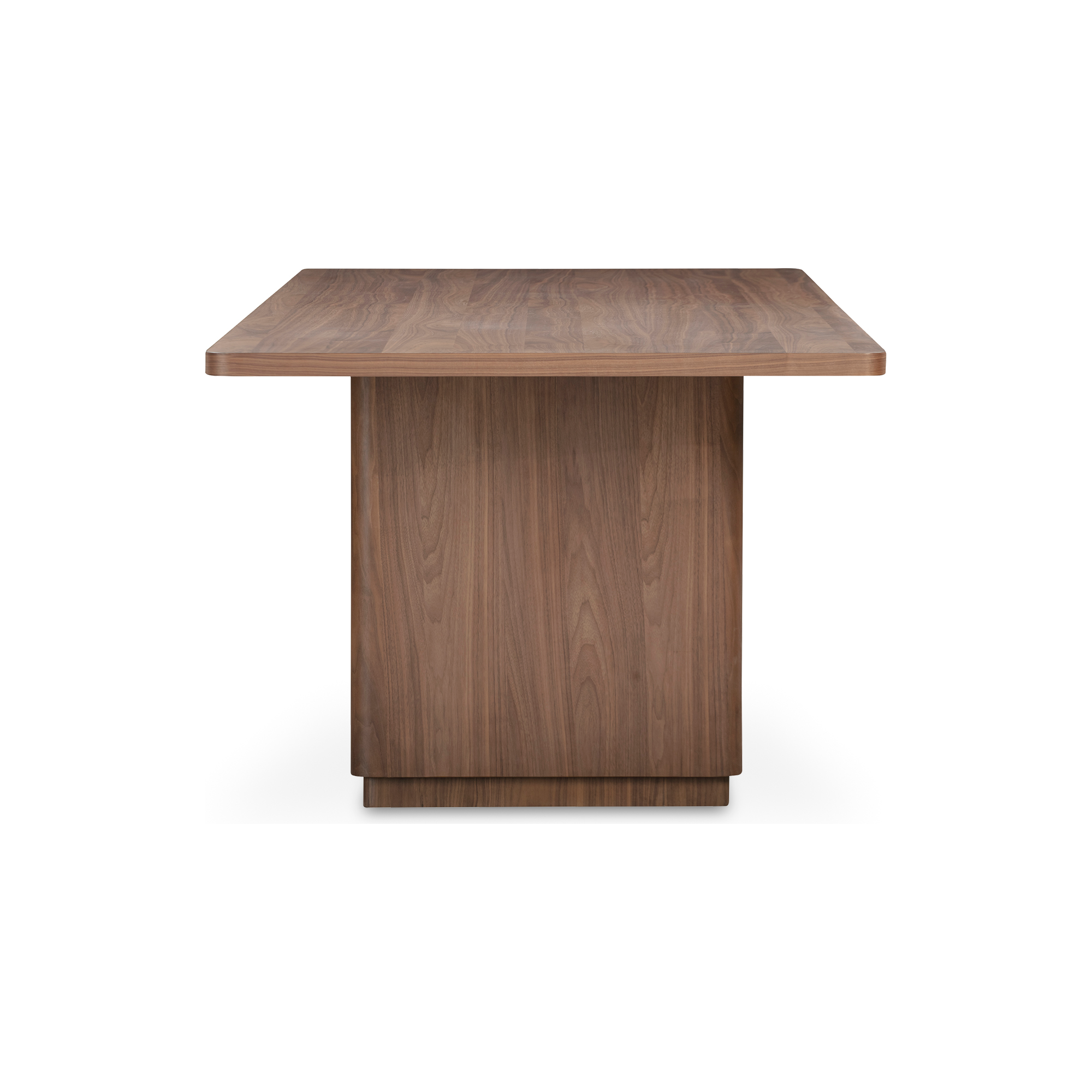 Table à manger ronde moderne en bois avec piètement à pieds inclinés pour salle à manger