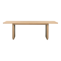 Table à manger ronde moderne en bois avec piètement à pieds inclinés pour salle à manger