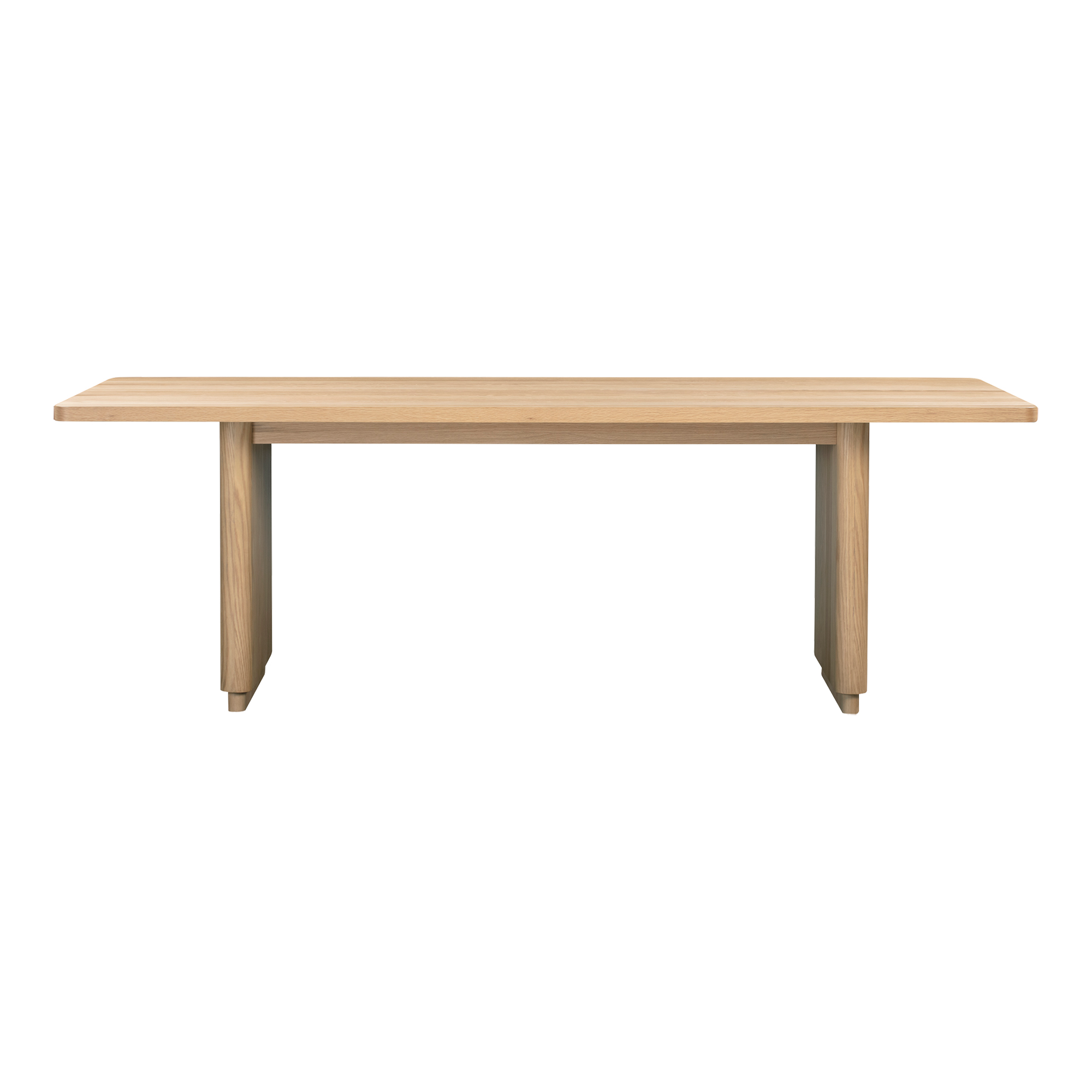 Modern Wood Round Dining Table with Angled Leg Base for Dining Room