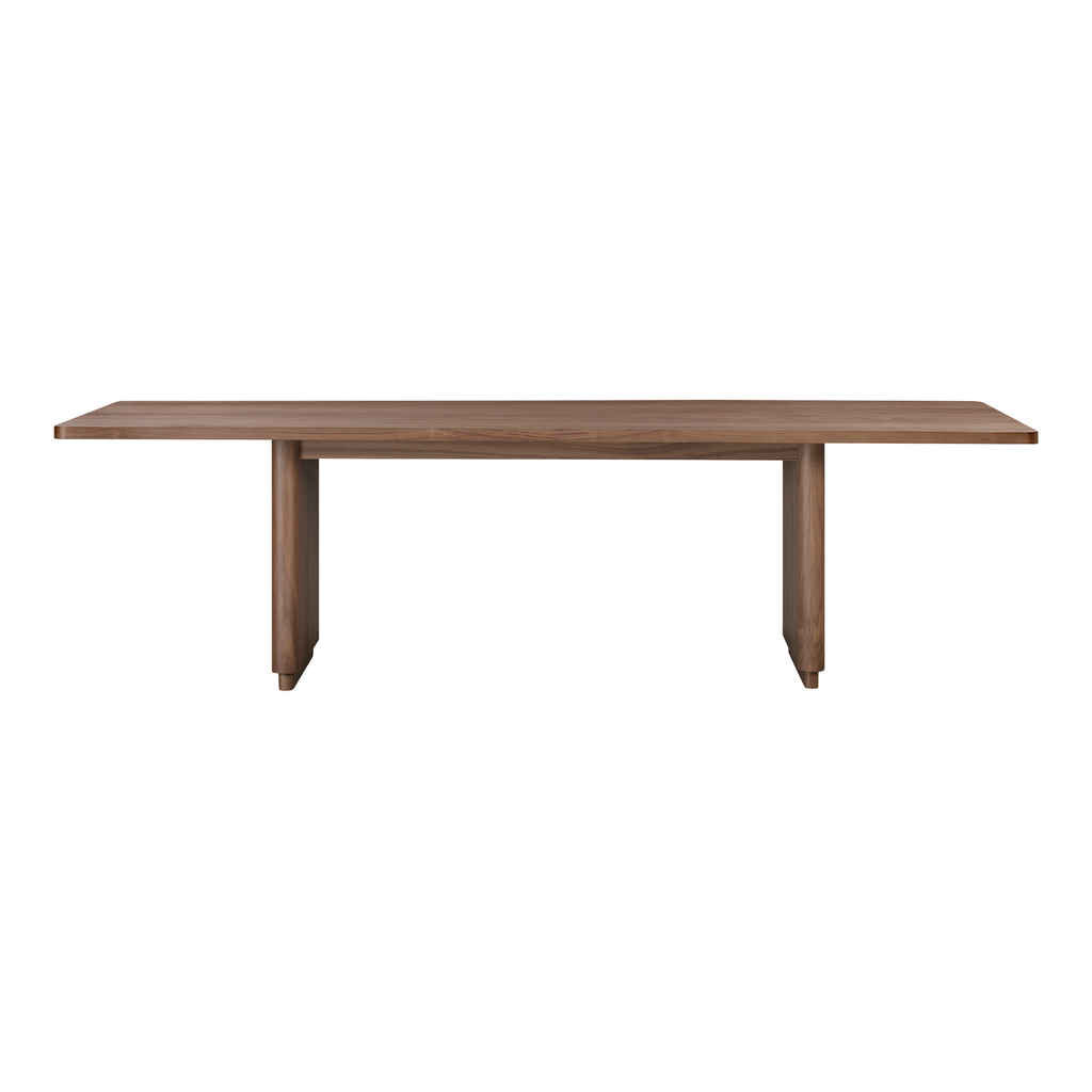 Table à manger ronde moderne en bois avec piètement à pieds inclinés pour salle à manger